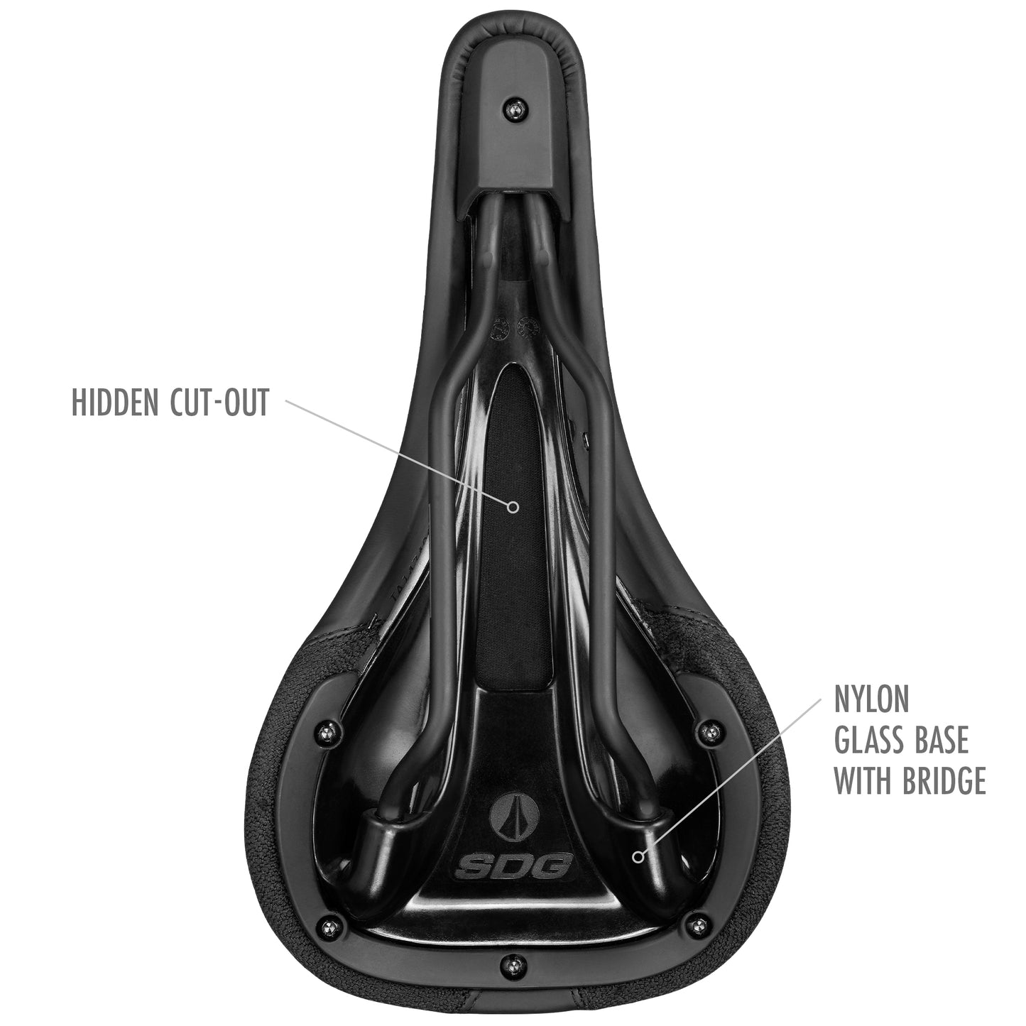 Selle SDG BEL-AIR V3 Rails Lux-Alloy Noir