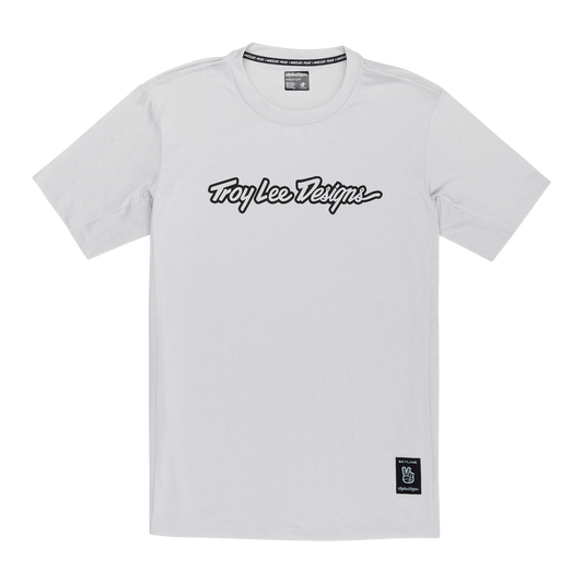Maillot TROY LEE DESIGNS SKYLINE RIDE TEE SIGNATURE Manches Courtes Gris 2025