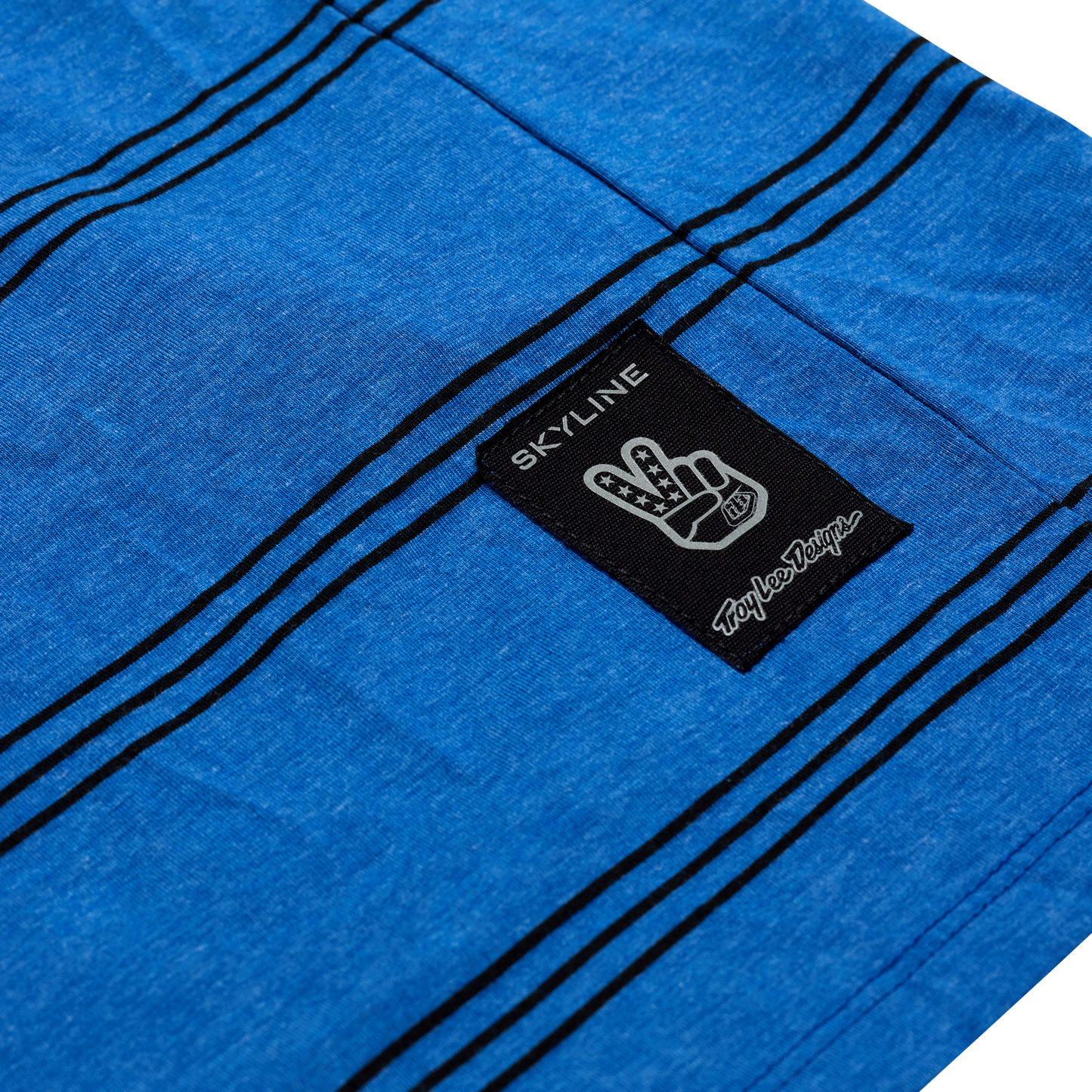 Maillot TROY LEE DESIGNS SKYLINE RIDE TEE WASH OUT Manches Courtes Bleu 2025