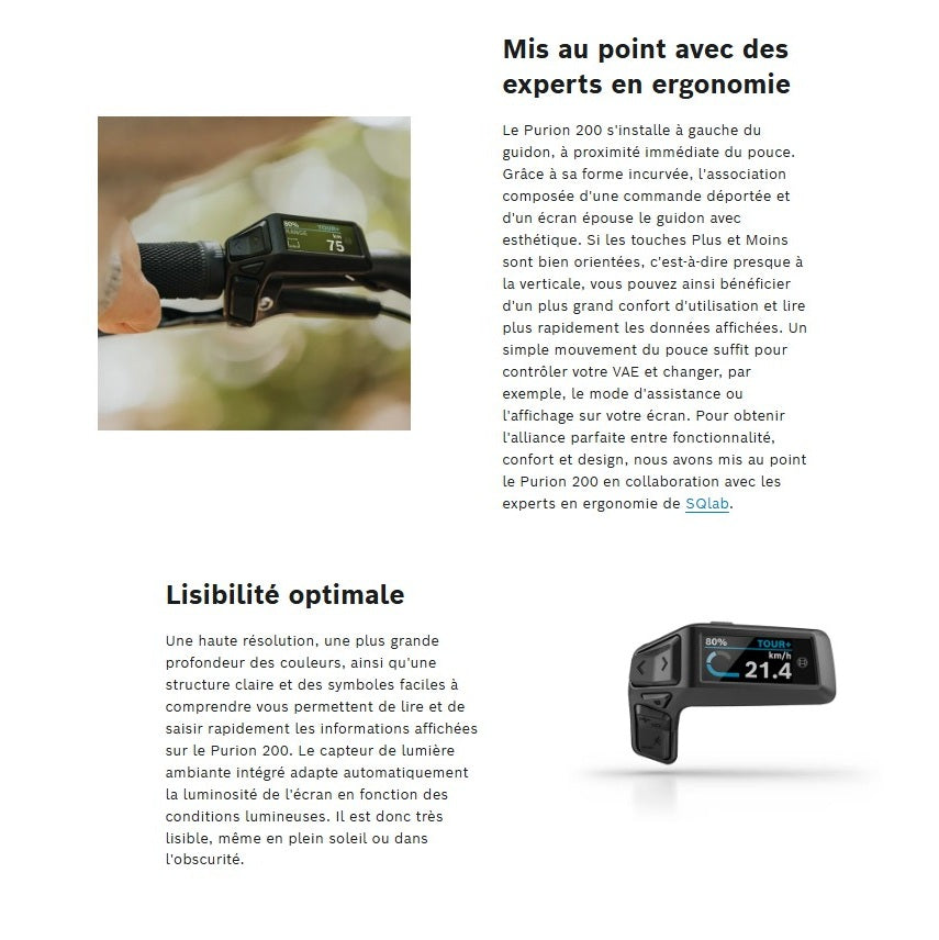 Ecran BOSCH PURION 200