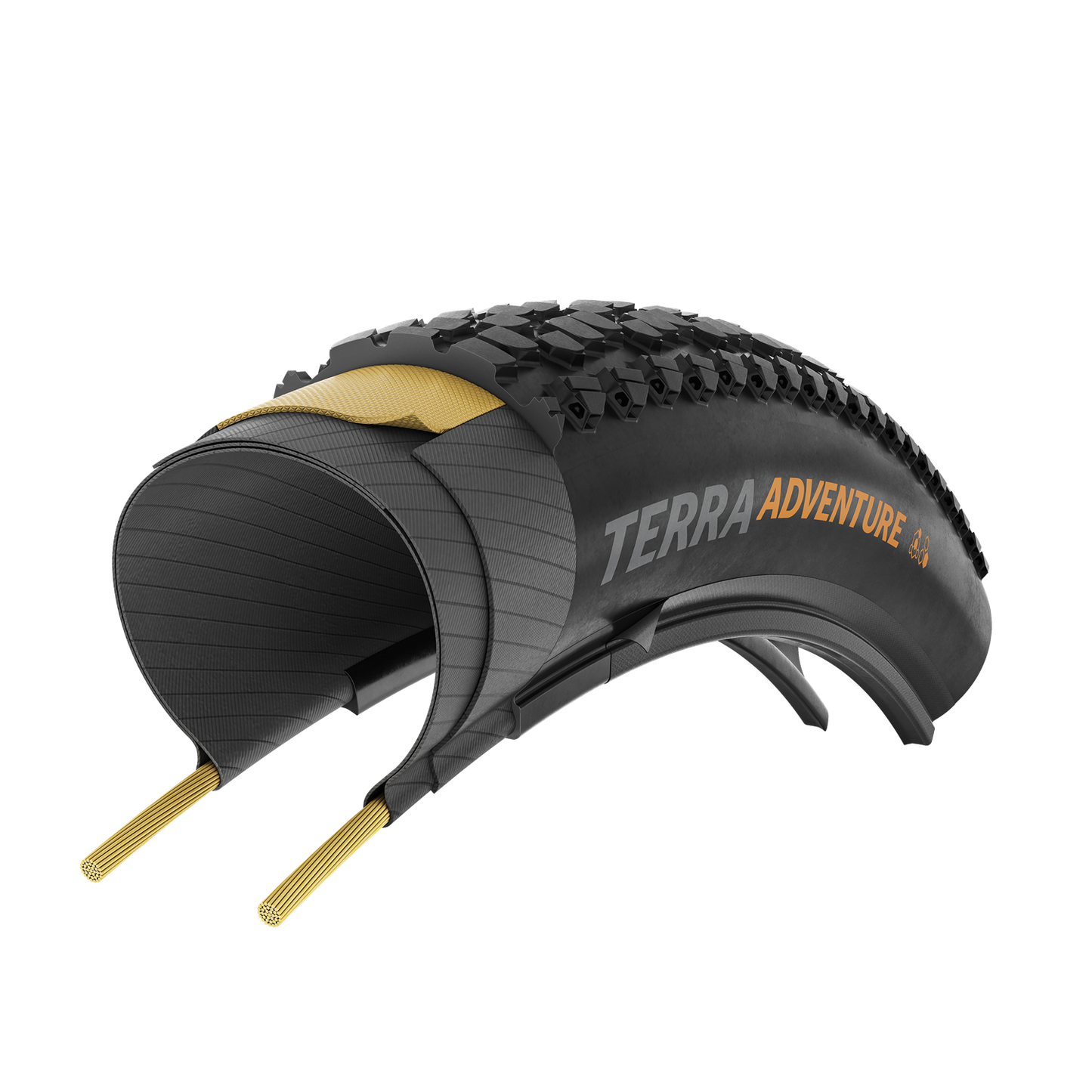 Pneu CONTINENTAL TERRA ADVENTURE TRAIL GRIP 700x55c Tubeless Ready Noir Reflex