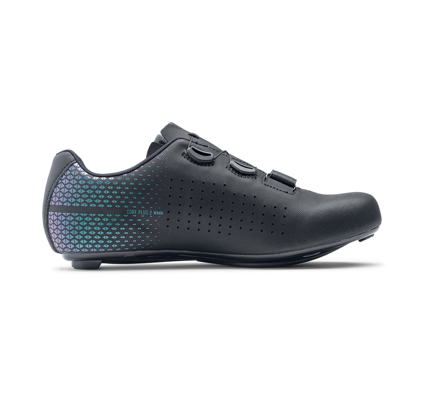 Chaussures Route NORTHWAVE CORE PLUS 2 Femme Noir/Iridescent