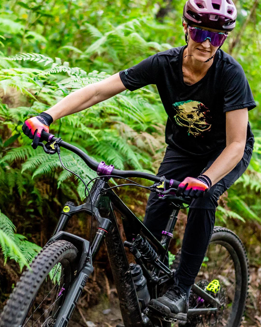 Gants DHARCO TRAIL FIREBIRD Femme Noir/Corail
