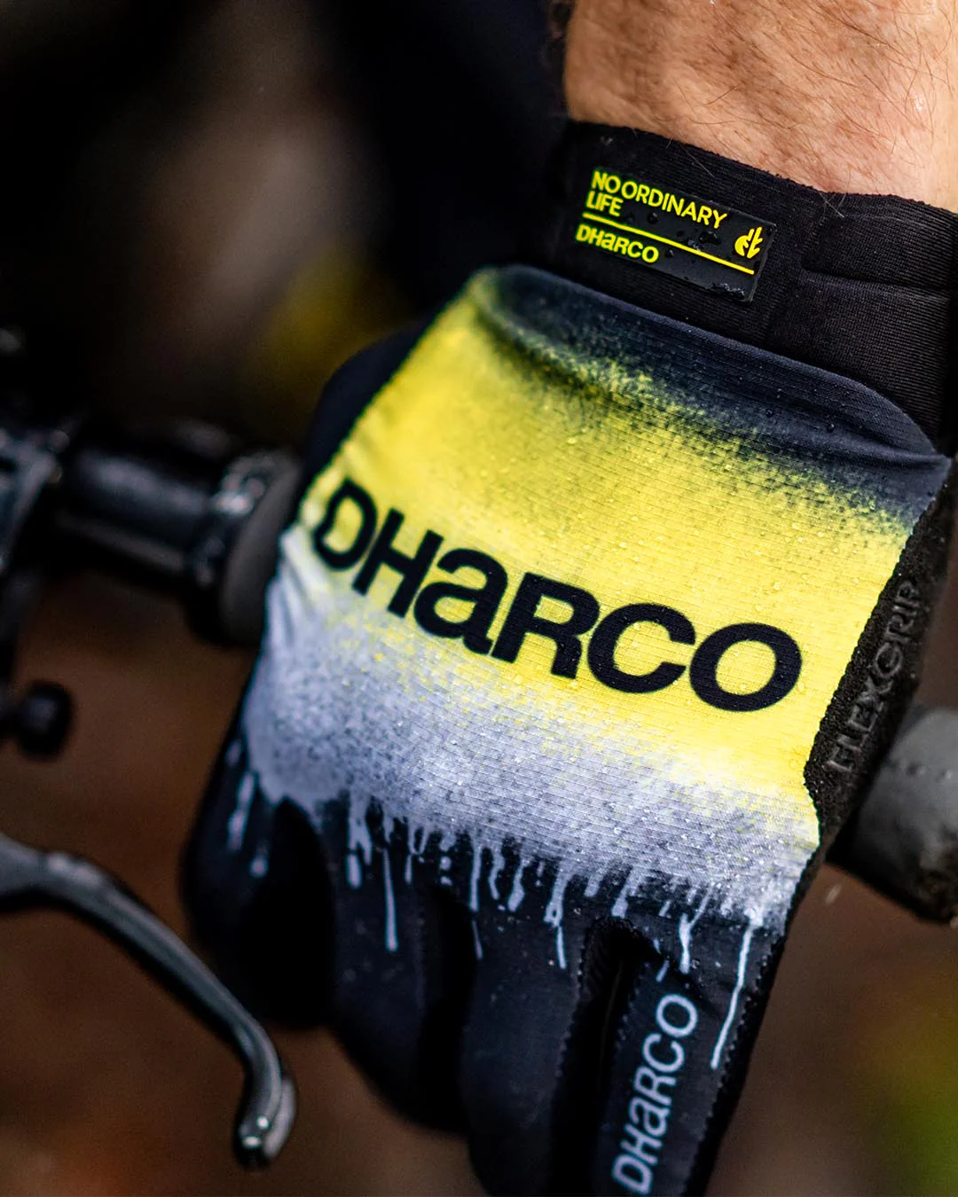 Gants DHARCO RACE ACID RAIN Noir/Jaune