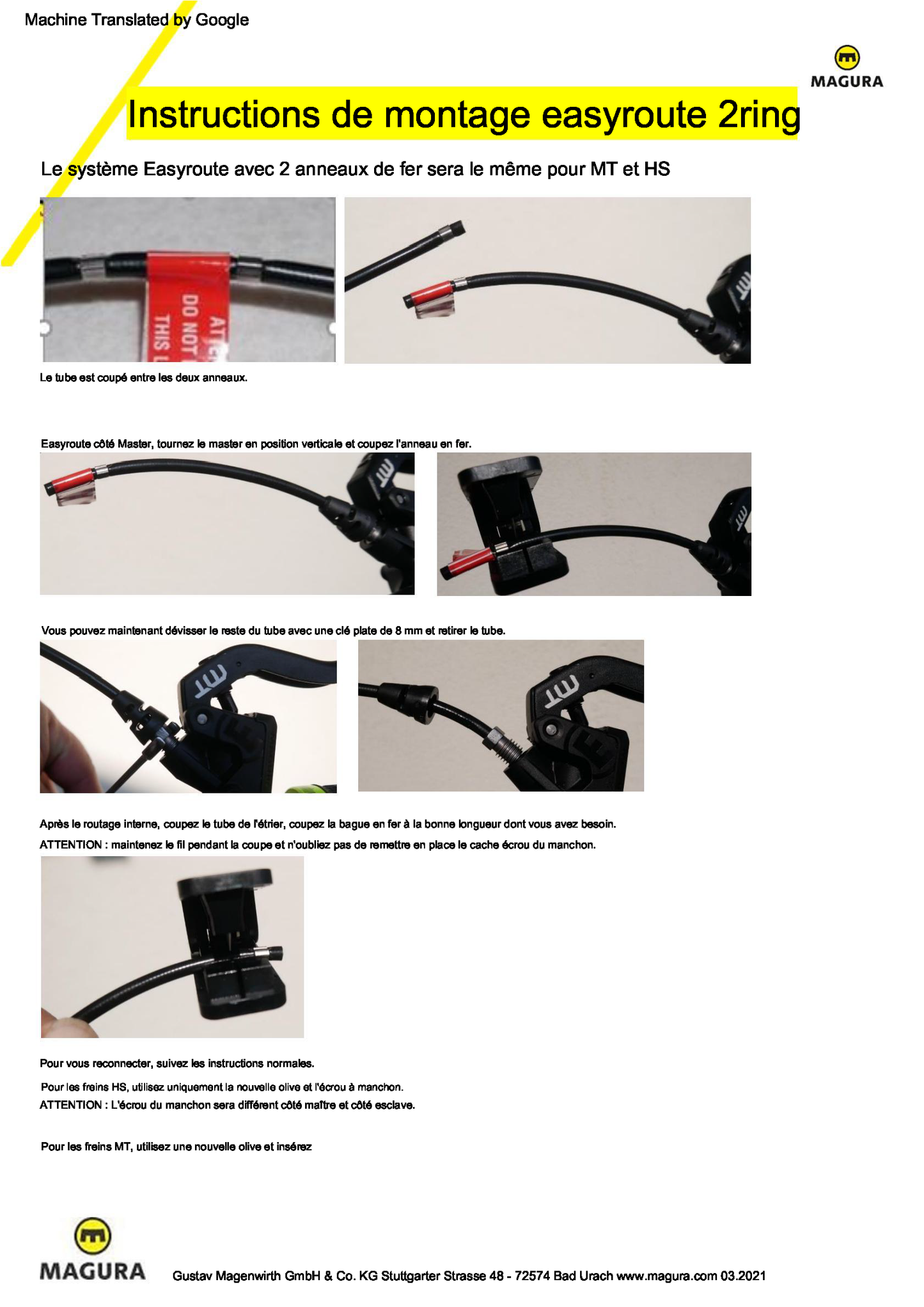 Paire de Freins MAGURA MT7 PRO Sans Disque
