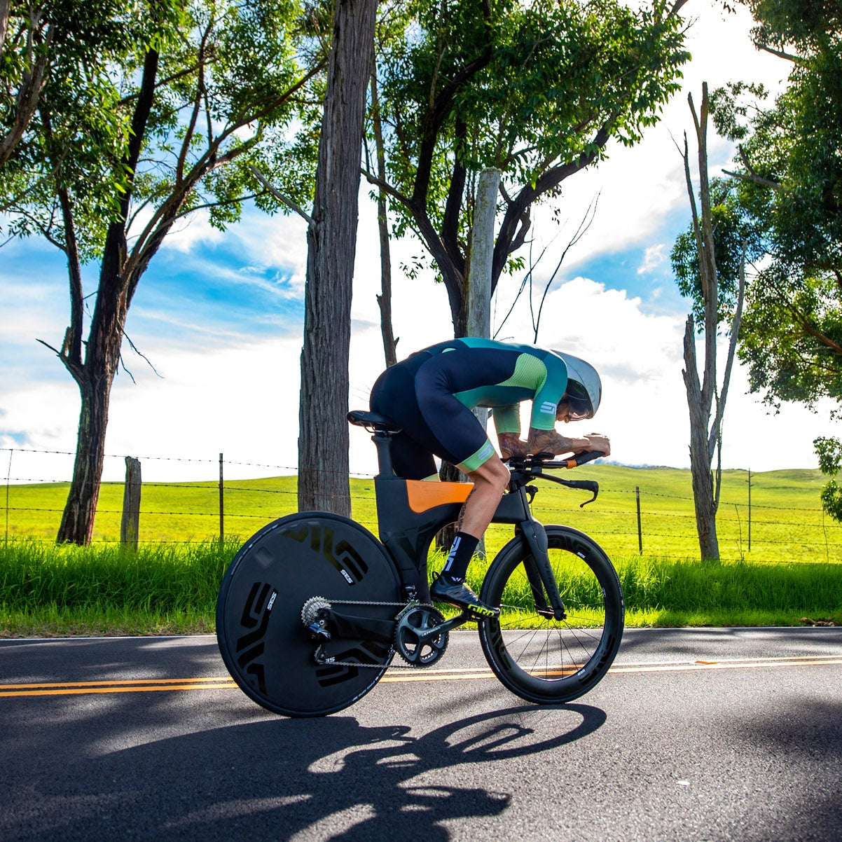 Roue Arrière Lenticulaire ENVE SES à Pneus Tubeless Ready
