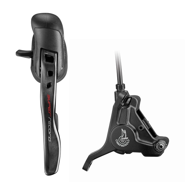 Levier Gauche et Étrier Avant 160mm CAMPAGNOLO SUPER RECORD Flat Mount Sans Disque