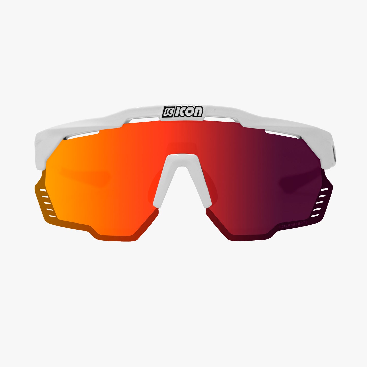 Lunettes SCICON AEROSHADE KUNKEN Blanc Multimirror Rouge
