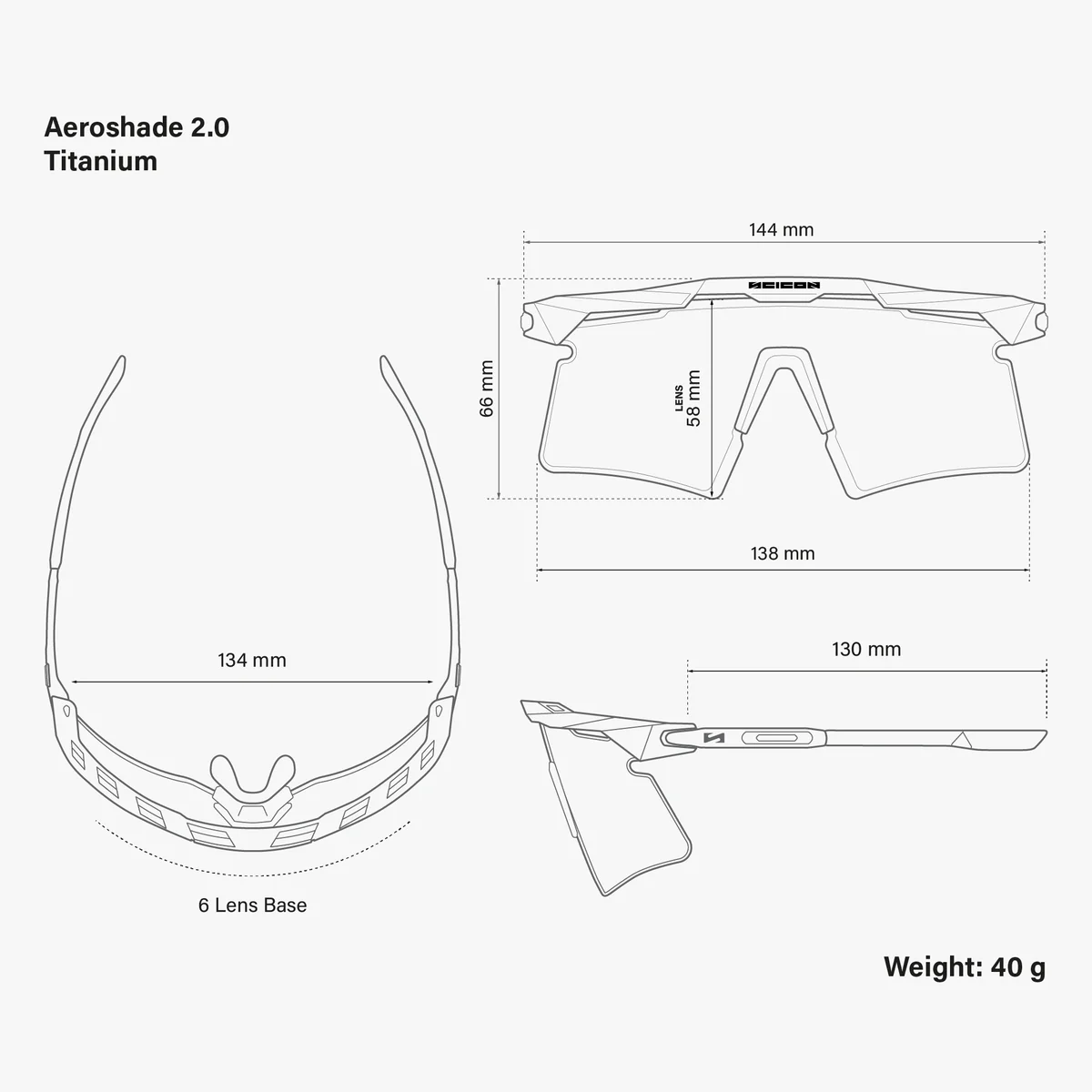 Lunettes SCICON AEROSHADE 2.0 TITANIUM Noir Matt Verre Multimirror Blue Green + Pink