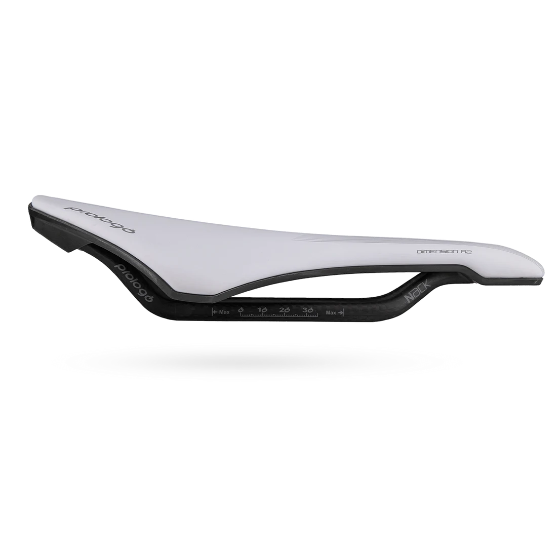 Selle PROLOGO DIMENSION R2 Rails Nack Blanc