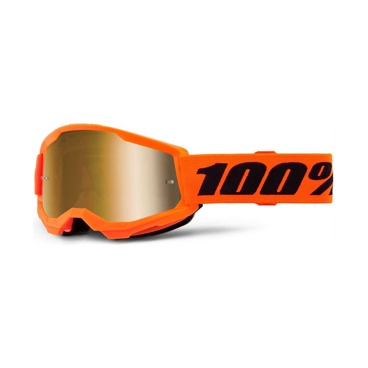 Masque 100% STRATA 2 Junior Orange Écran Gold Mirror