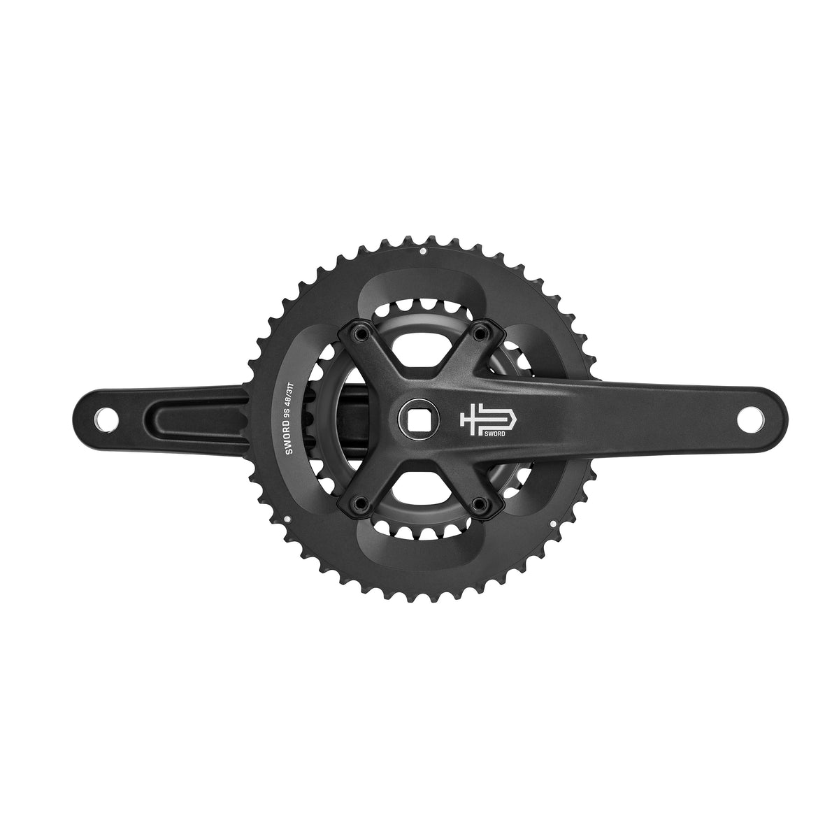 Pédalier MICROSHIFT SWORD BLACK 2x9V 48/31 FC-G7900-48