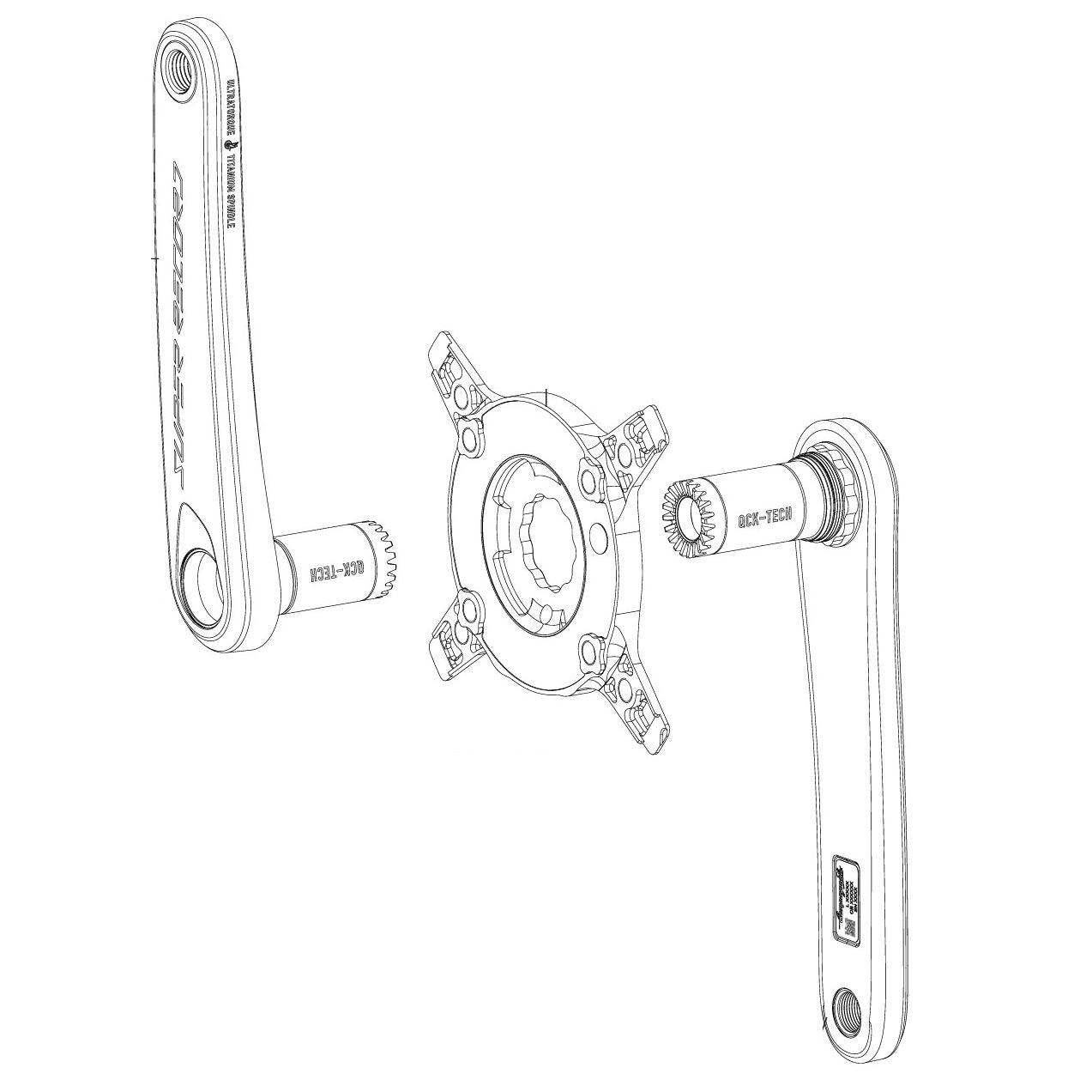 Manivelles CAMPAGNOLO SUPER RECORD WRL 13V Capteur de Puissance