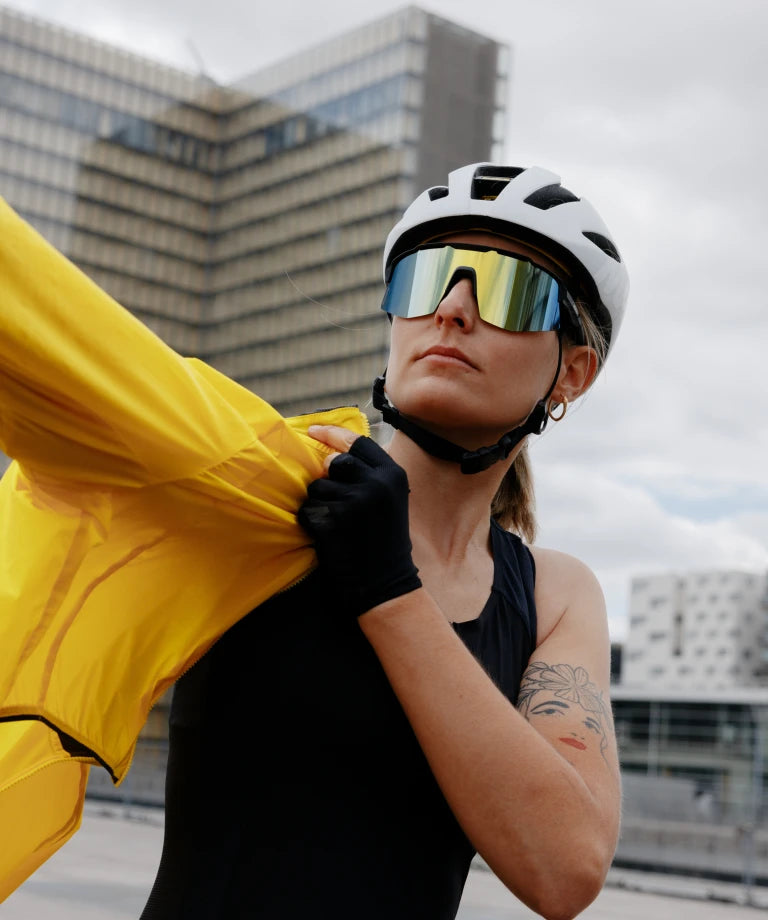 Lunettes MAVIC MVS SHIELD Noir Verre Gold/Blue
