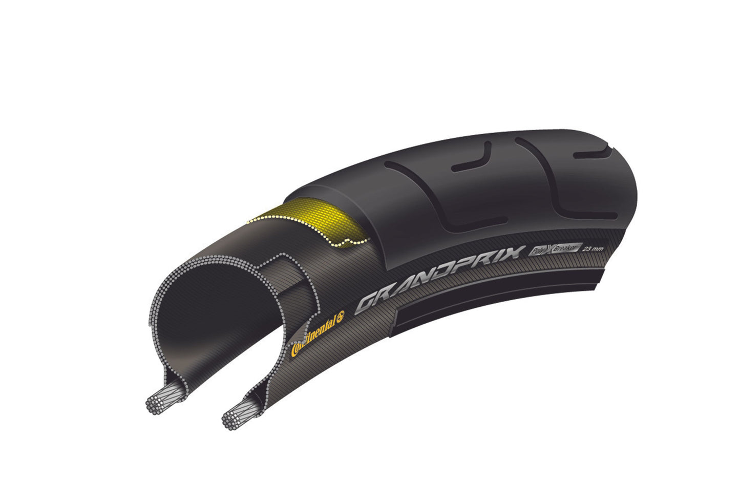 Pneu CONTINENTAL GRAND PRIX 700c TubeType Noir
