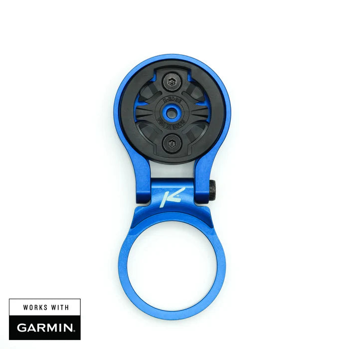 Support de Potence pour GPS Garmin K-EDGE MTB Ajustable Bleu