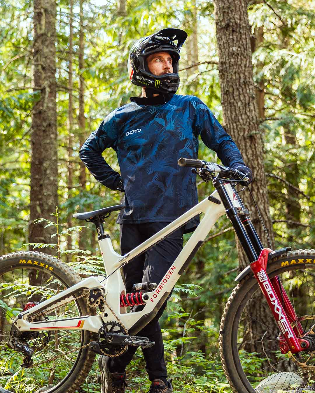 Maillot DHARCO GRAVITY DARK ROOM Manches Longues Bleu