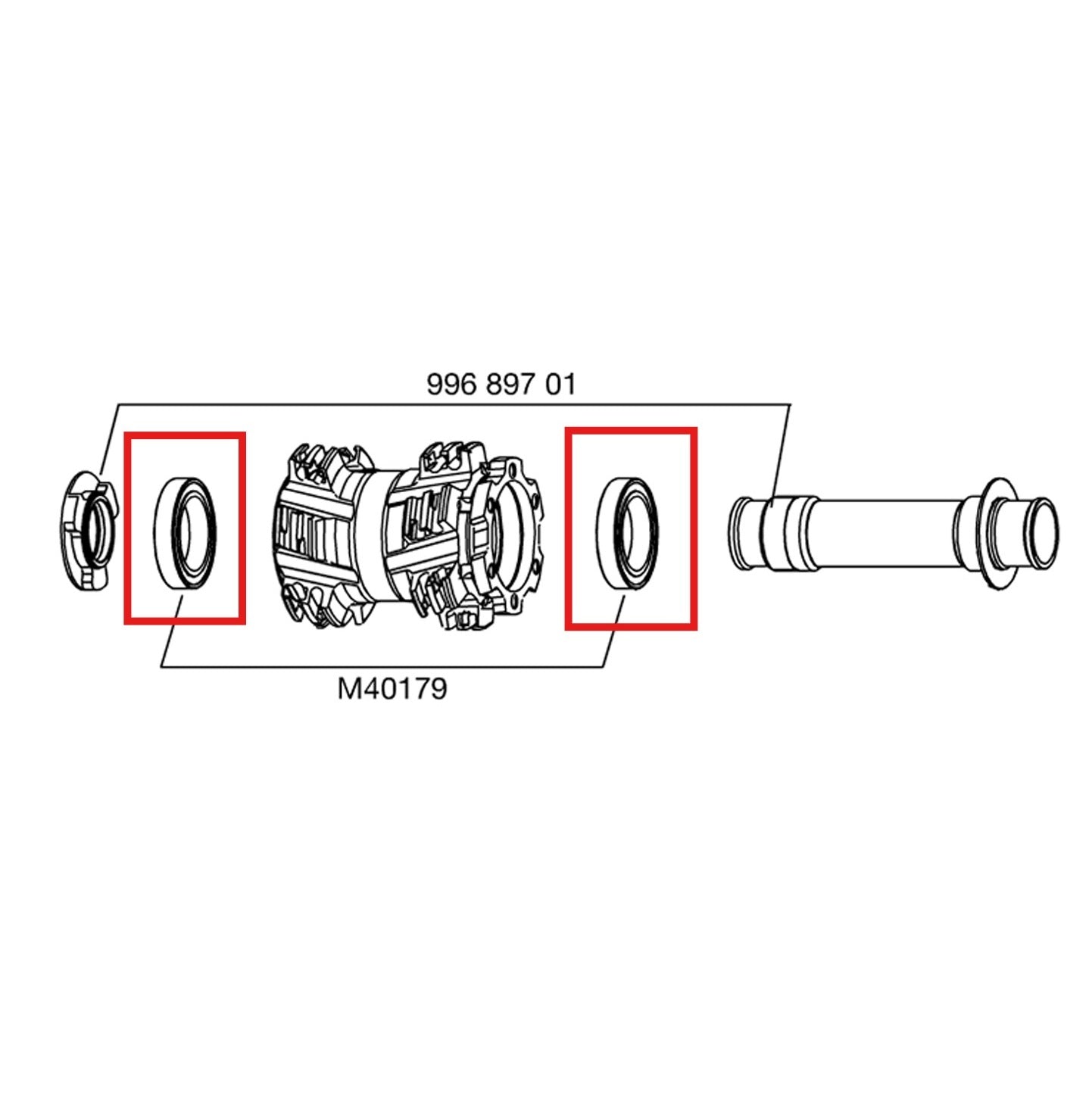 Kit 2 Roulements Moyeu Avant MAVIC Axe 20mm 25x37x7mm (6805)