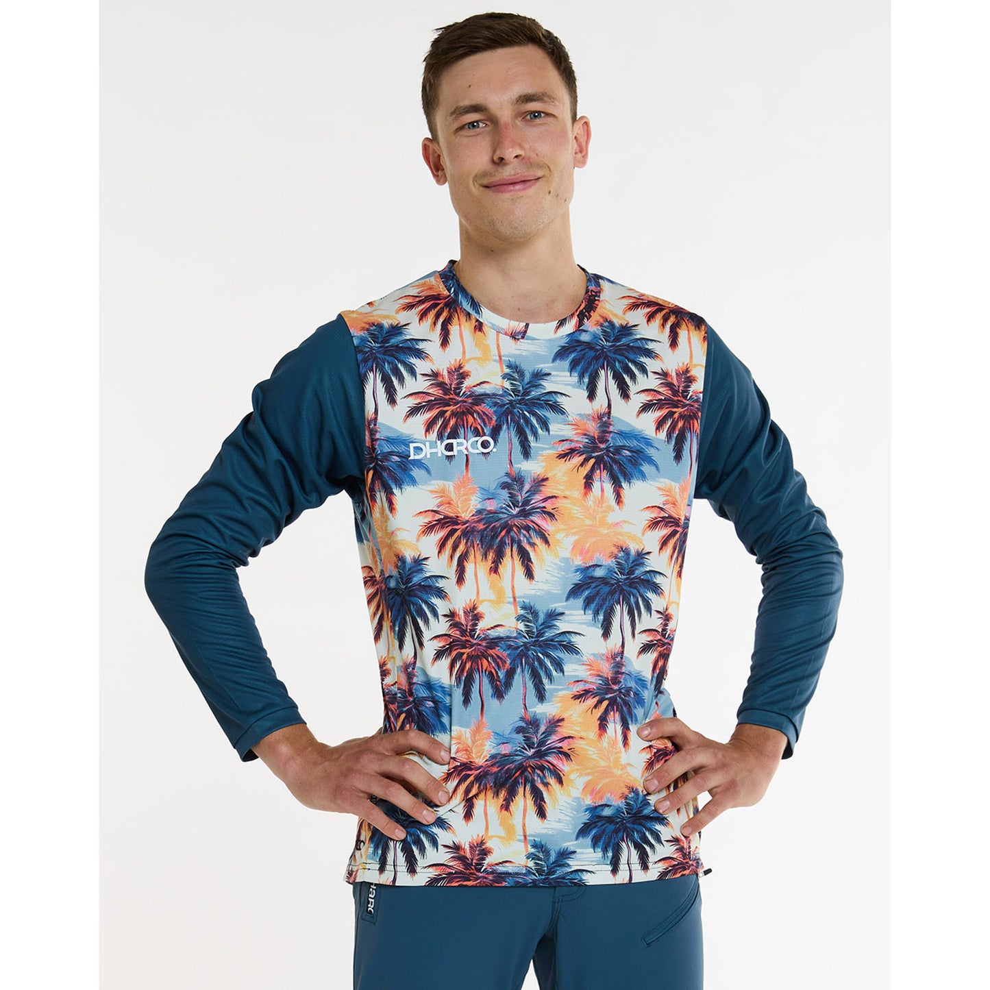 Maillot DHARCO GRAVITY VENICE BEACH Manches Longues Bleu