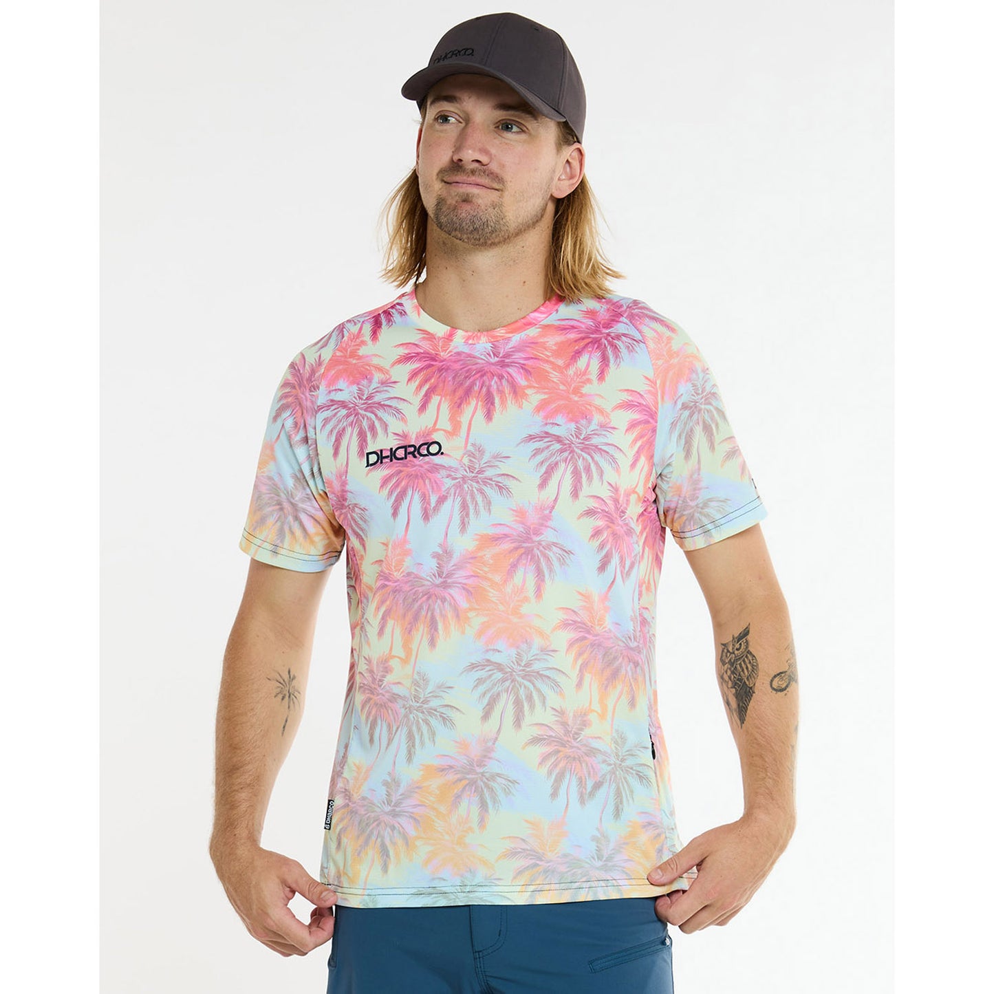 Maillot DHARCO HIGHBALL Manches Courtes Rose/Bleu
