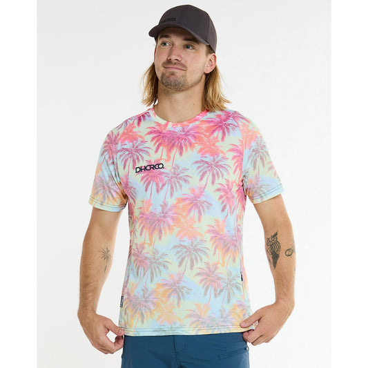 Maillot DHARCO HIGHBALL Manches Courtes Rose/Bleu