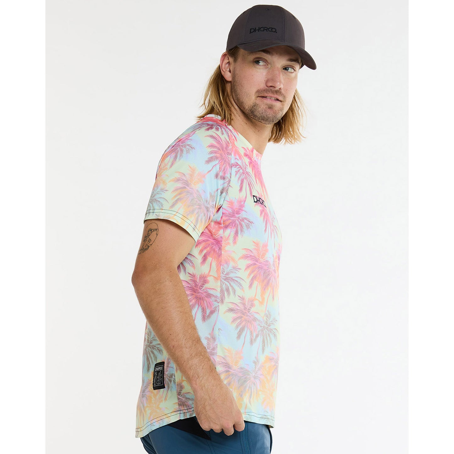 Maillot DHARCO HIGHBALL Manches Courtes Rose/Bleu