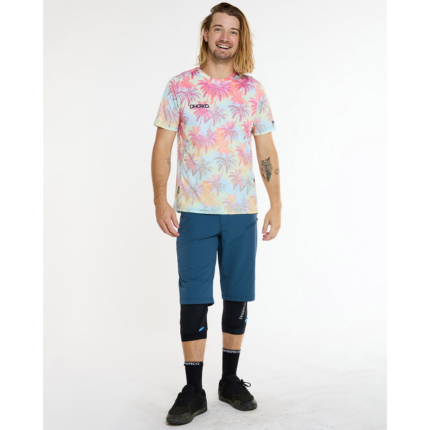 Maillot DHARCO HIGHBALL Manches Courtes Rose/Bleu