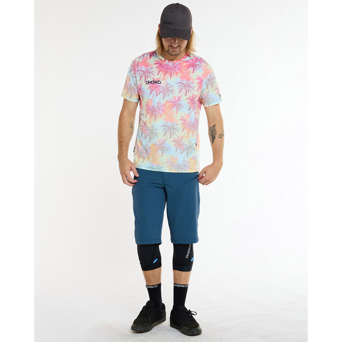 Maillot DHARCO HIGHBALL Manches Courtes Rose/Bleu