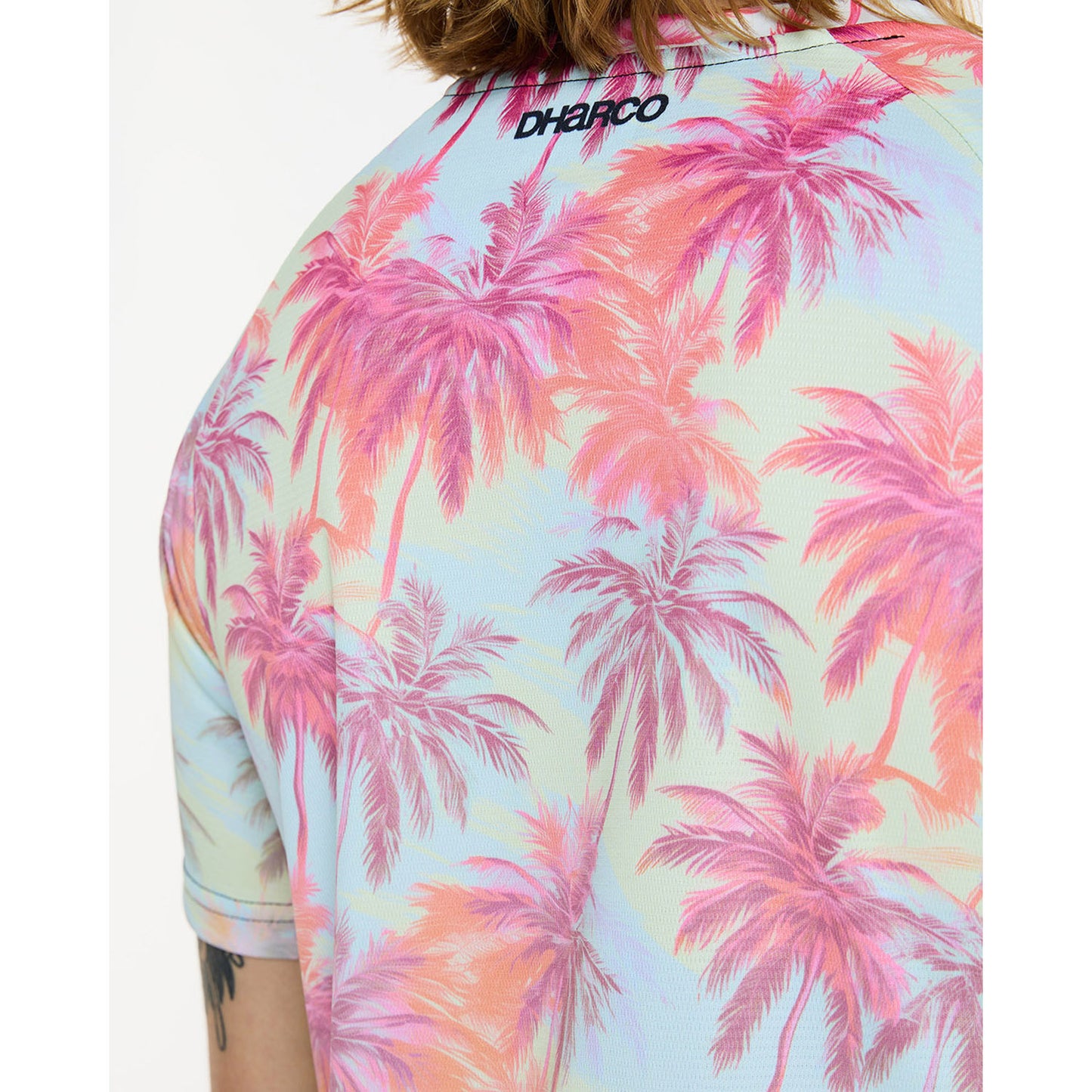 Maillot DHARCO HIGHBALL Manches Courtes Rose/Bleu