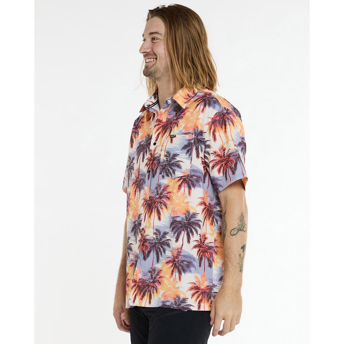 Chemise Technqiue DHARCO TECH PARTY EL CAMINO Orange/Bleu