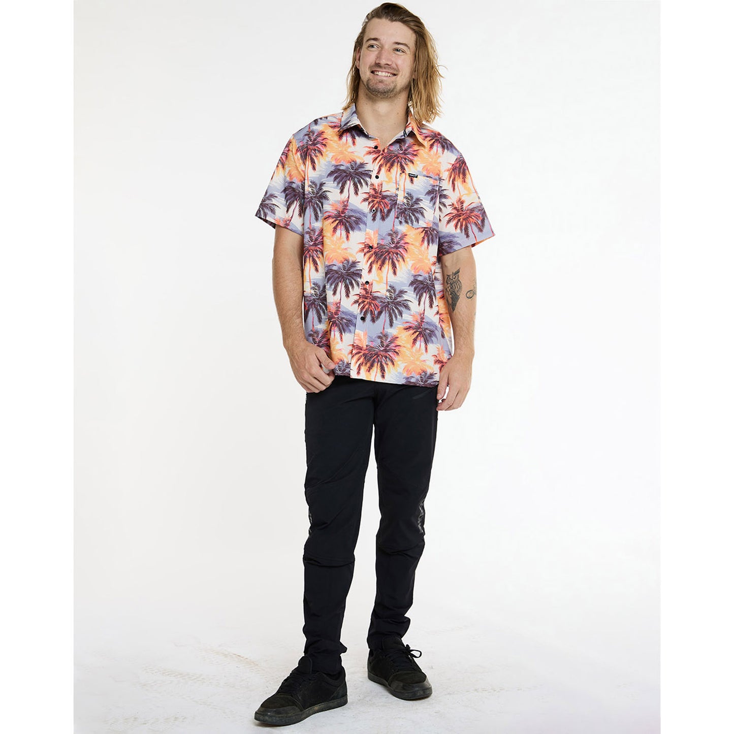 Chemise Technqiue DHARCO TECH PARTY EL CAMINO Orange/Bleu