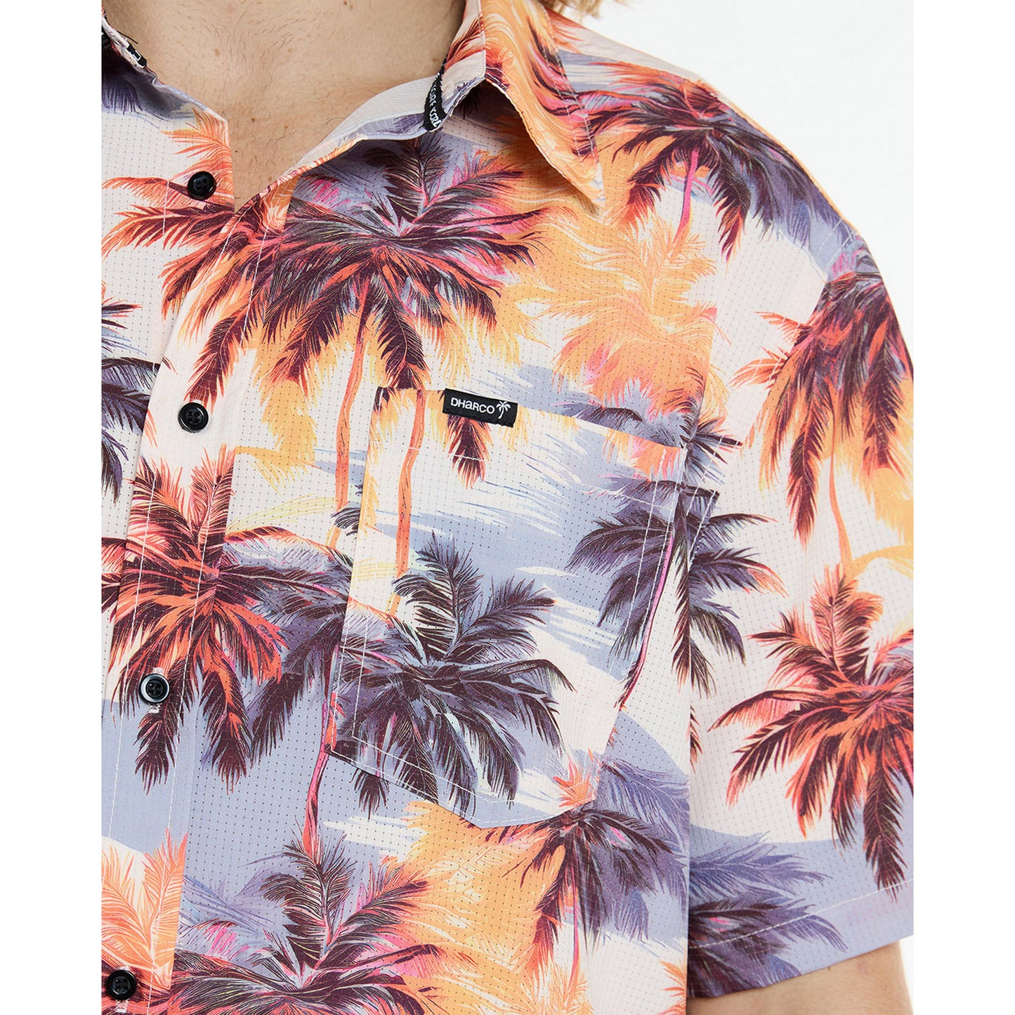Chemise Technqiue DHARCO TECH PARTY EL CAMINO Orange/Bleu