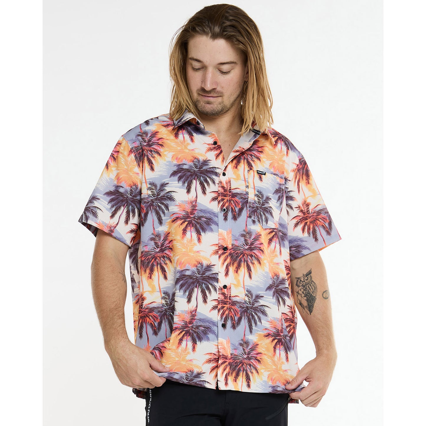 Chemise Technqiue DHARCO TECH PARTY EL CAMINO Orange/Bleu