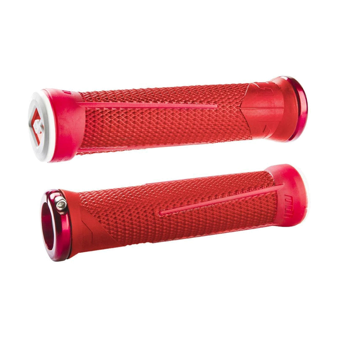 Grips ODI AARON GWIN Lock-On 135 mm Rouge