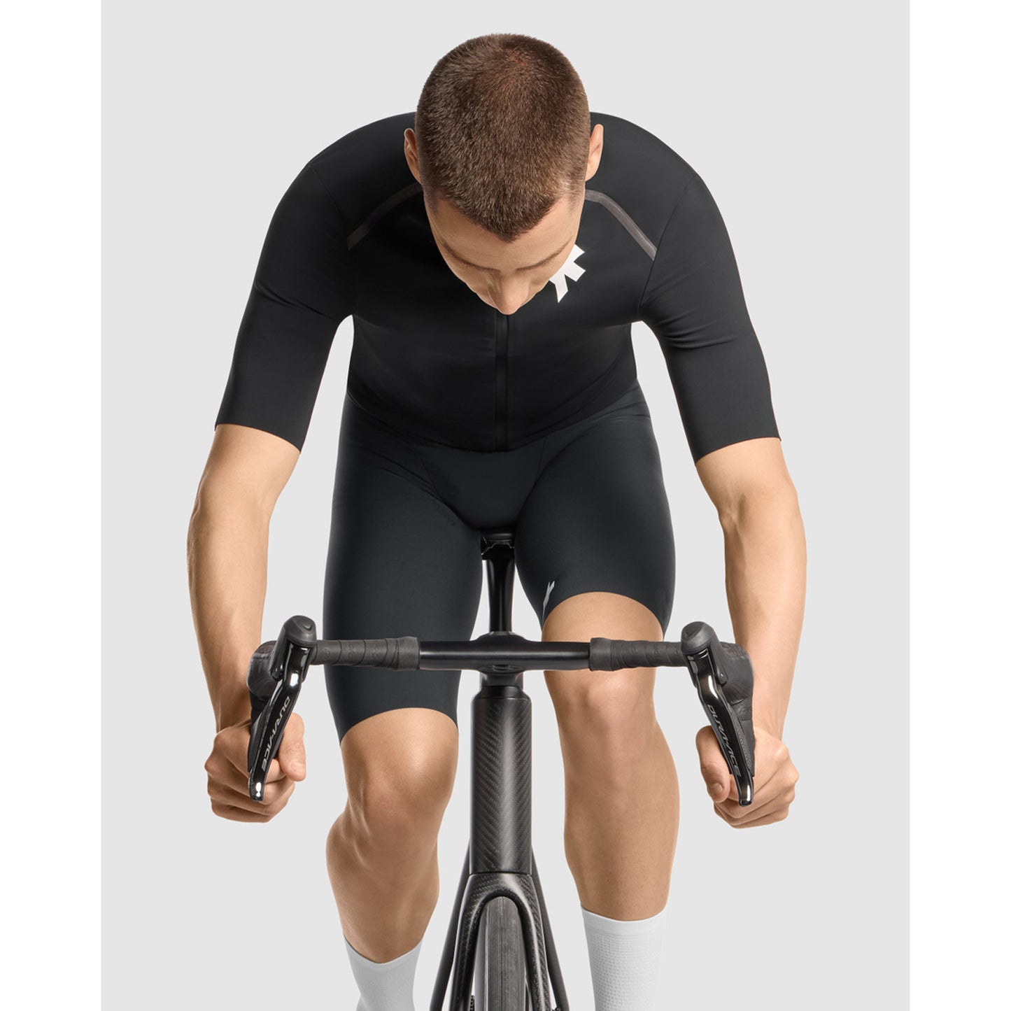 Maillot ASSOS EQUIPE R THERMO RAIN S11 Manches courtes Noir