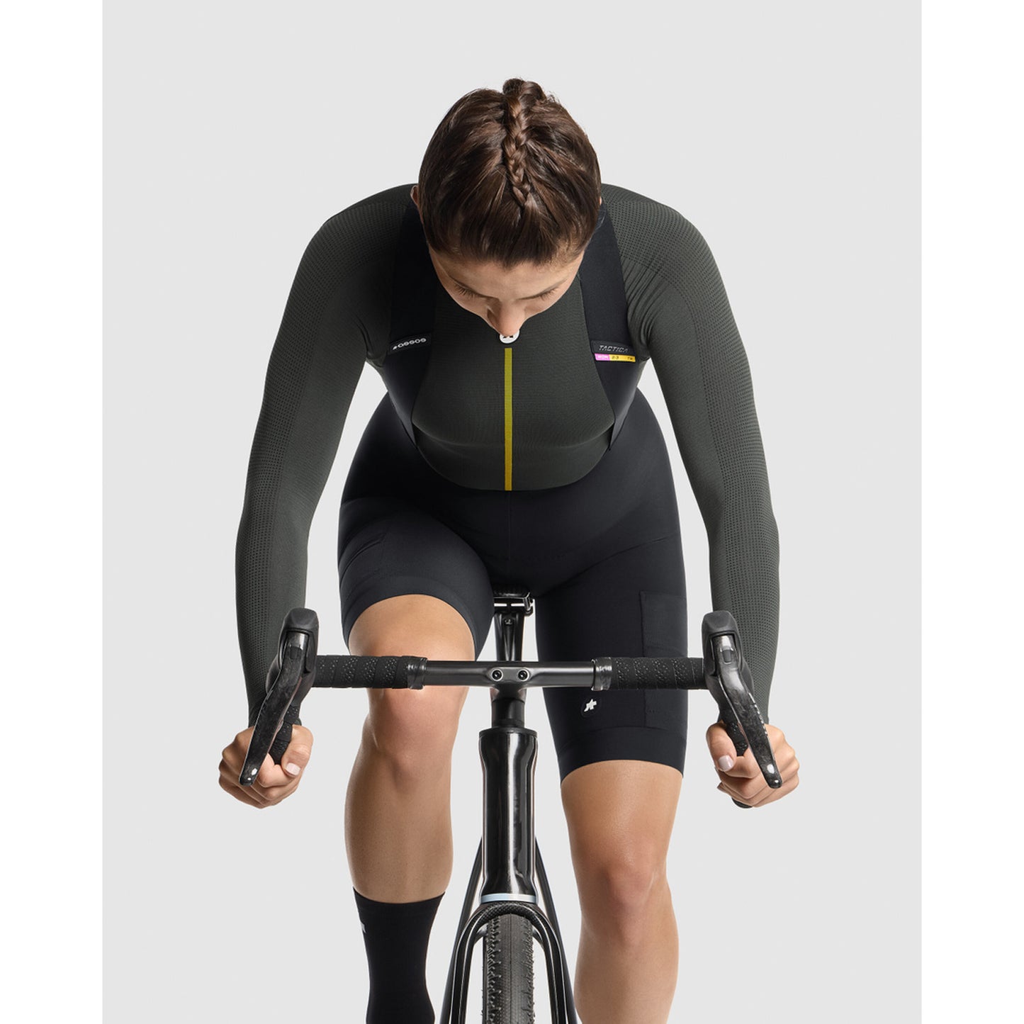 Cuissard Court à Bretelles ASSOS TACTICA SPRING FALL T5 Femme Noir