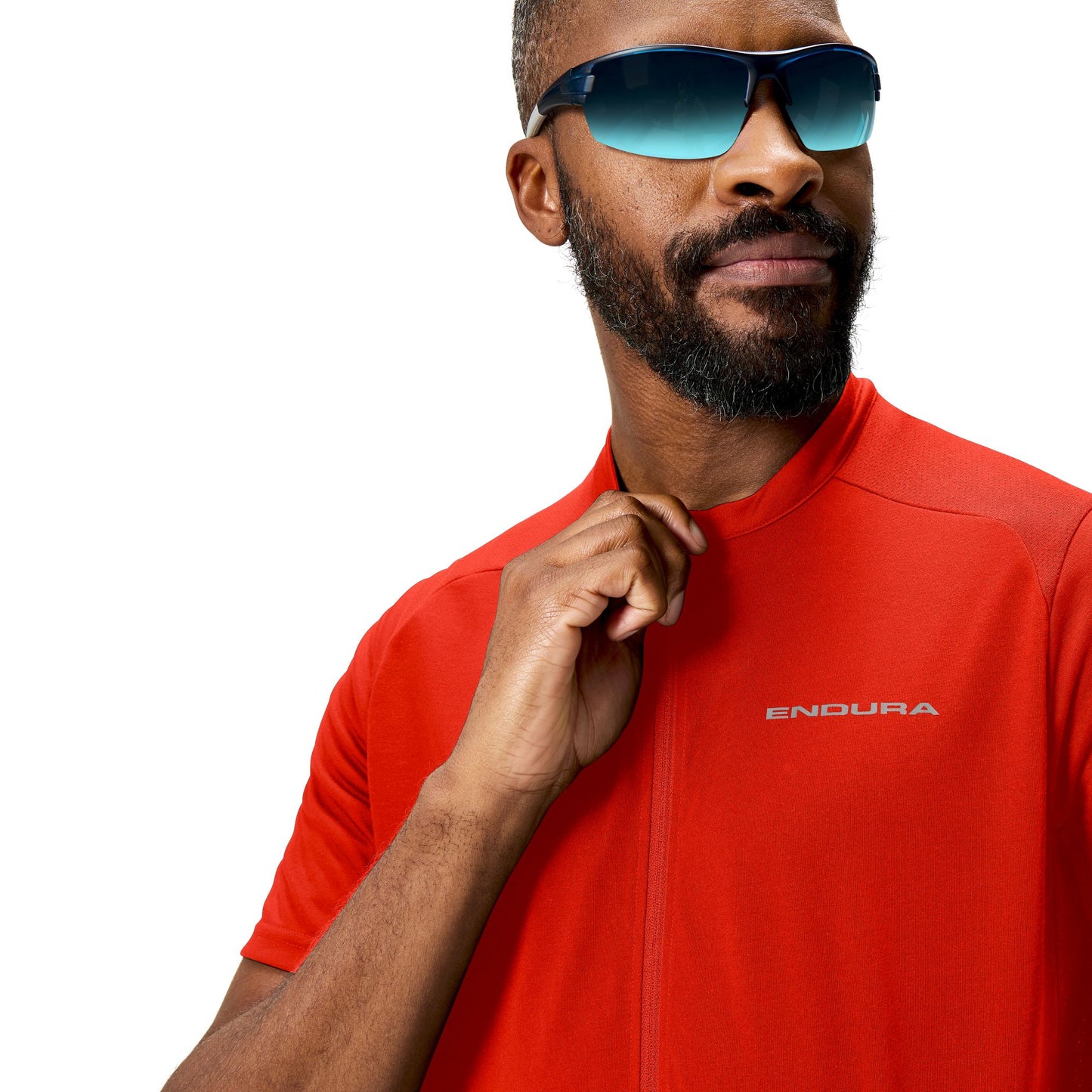 Maillot ENDURA LOOP ZIPPED Manches Courtes Rouge 2025