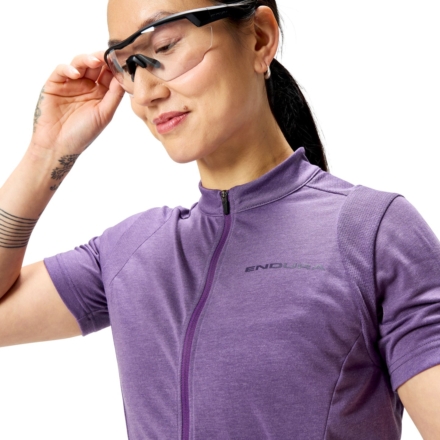 Maillot ENDURA LOOP Femme Manches Courtes Violet 2025
