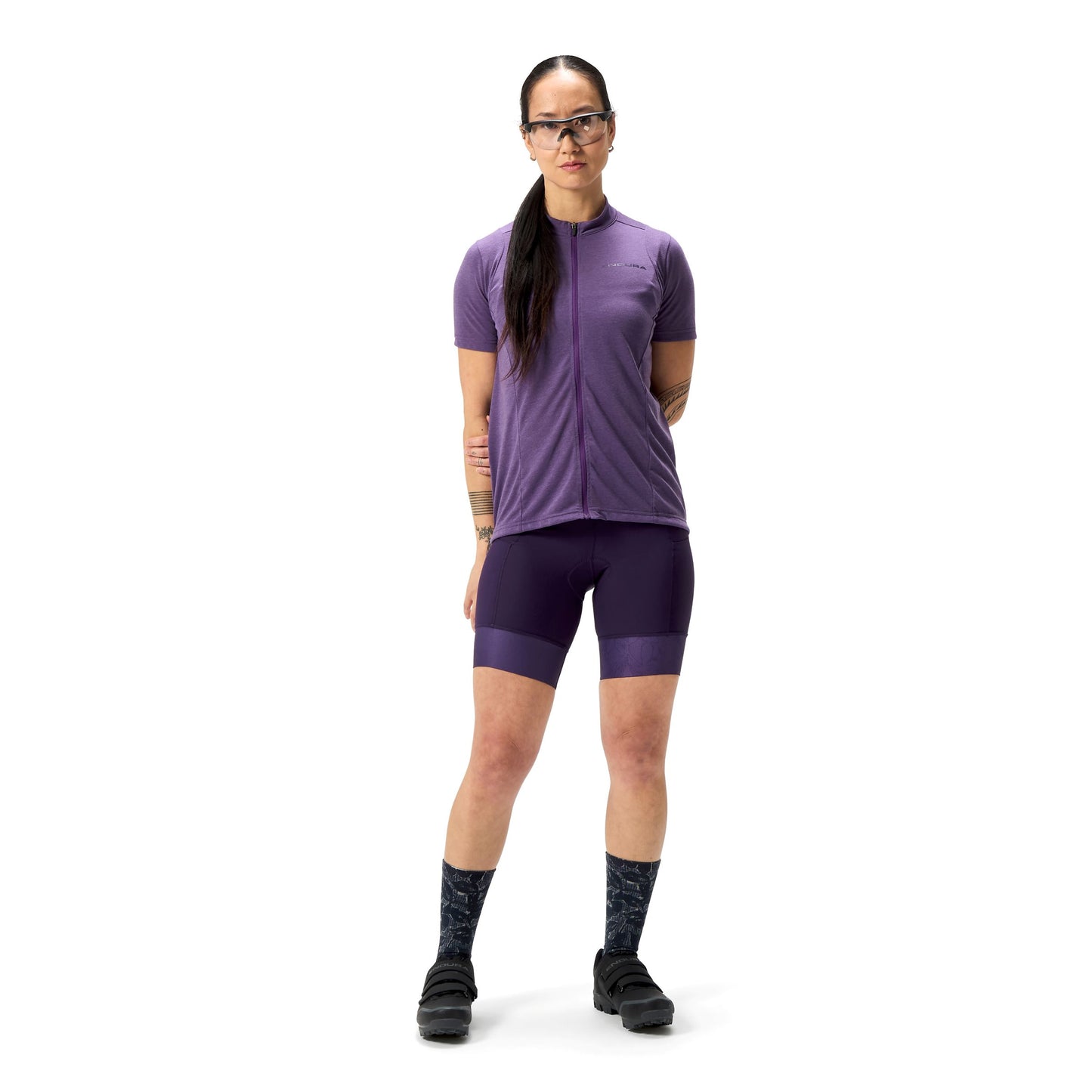 Maillot ENDURA LOOP Femme Manches Courtes Violet 2025