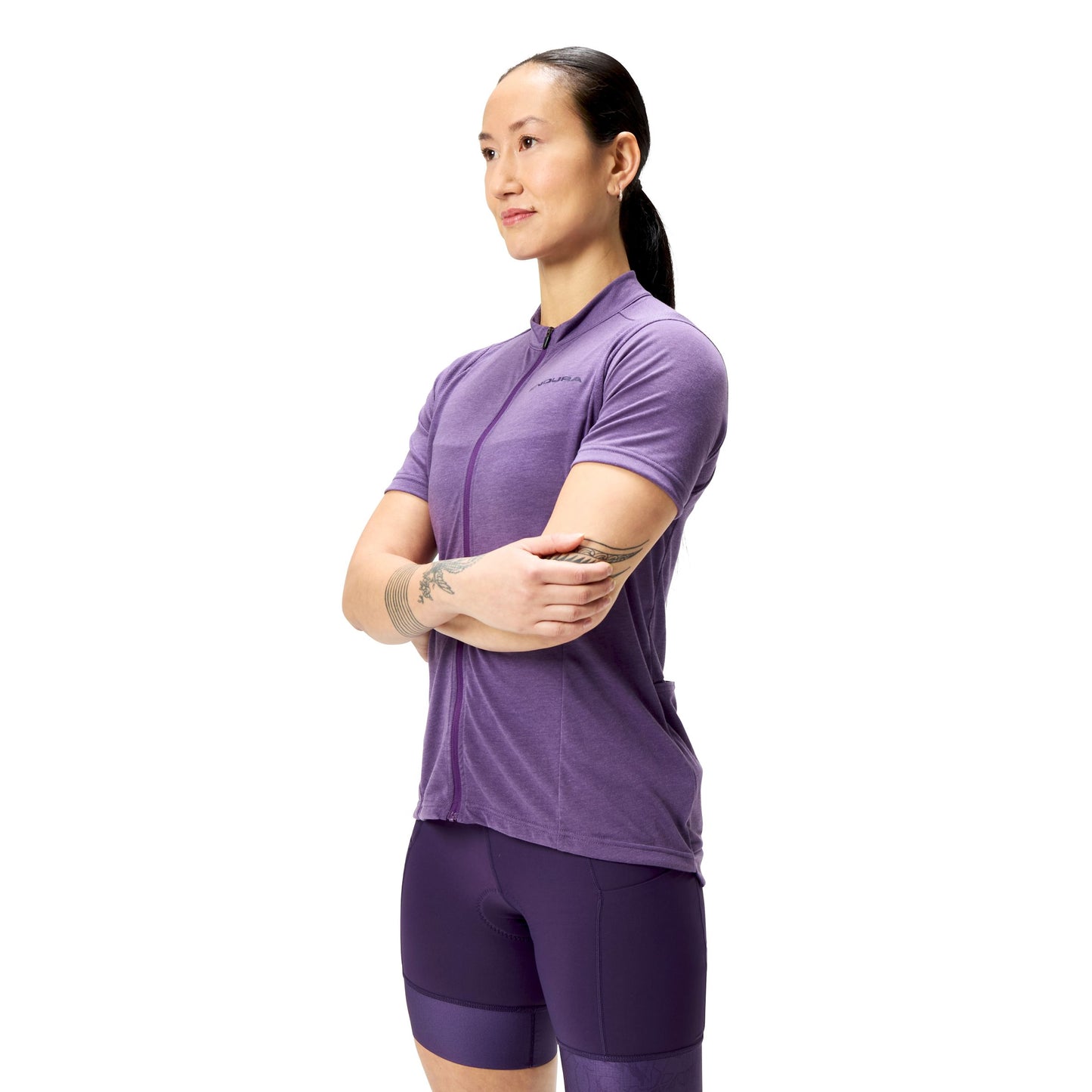 Maillot ENDURA LOOP Femme Manches Courtes Violet 2025