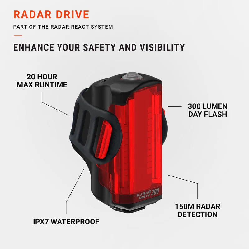 Éclairage Arrière LEZYNE RADAR DRIVE