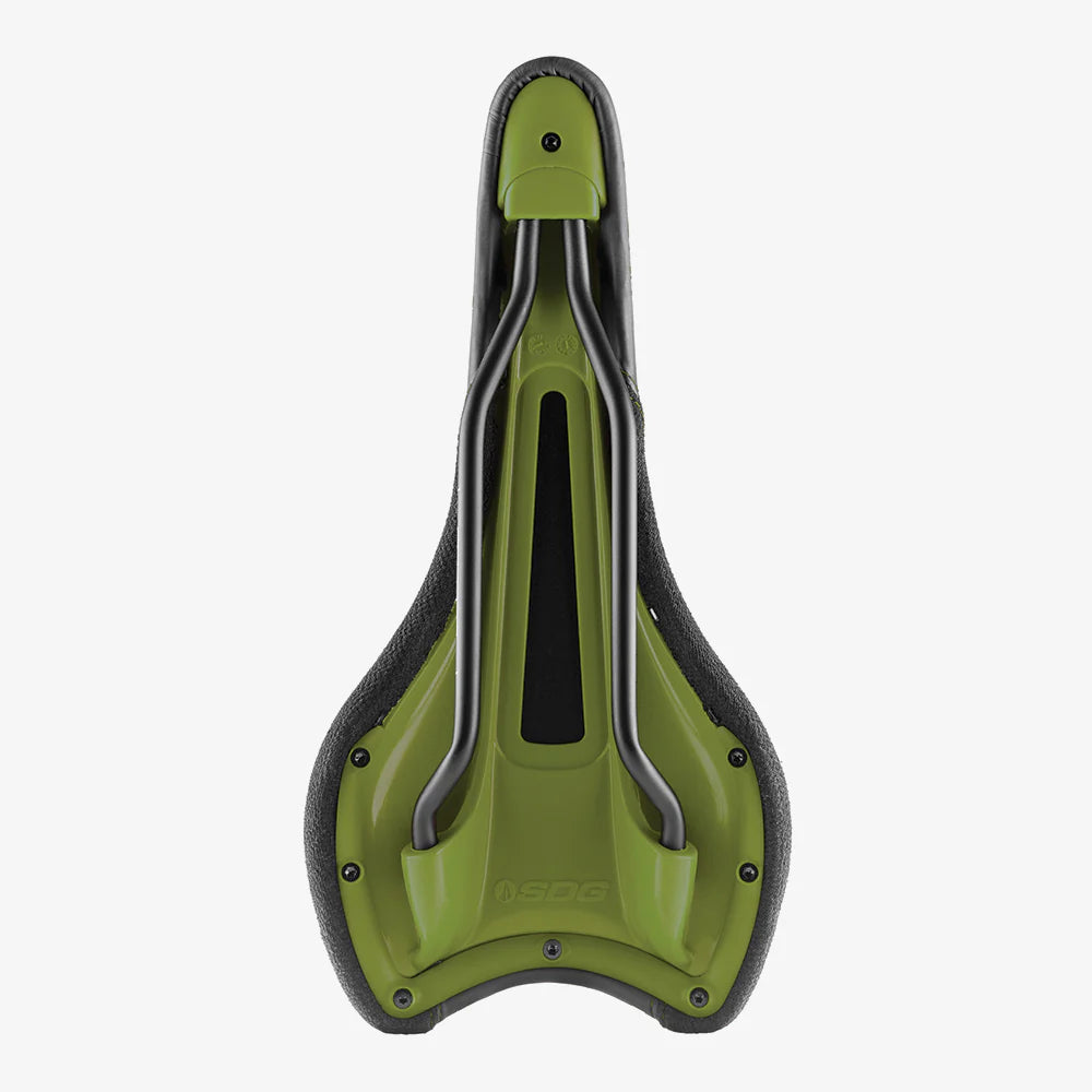 Selle SDG RADAR MTN Rails Cr-Mo Noir/Vert Olive