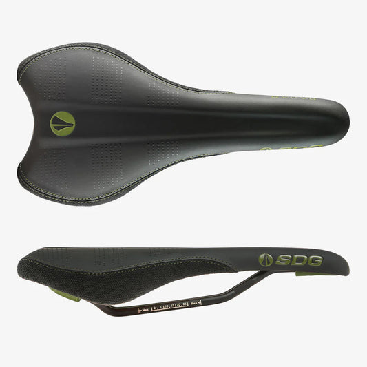 Selle SDG RADAR MTN Rails Cr-Mo Noir/Vert Olive