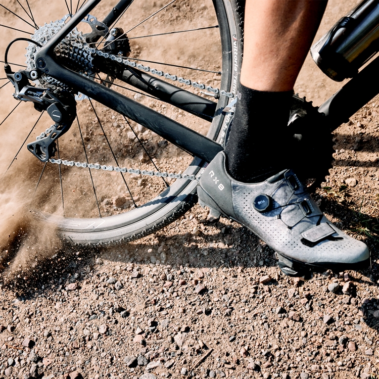 Chaussures VTT XC/Gravel SHIMANO RX800 Gris