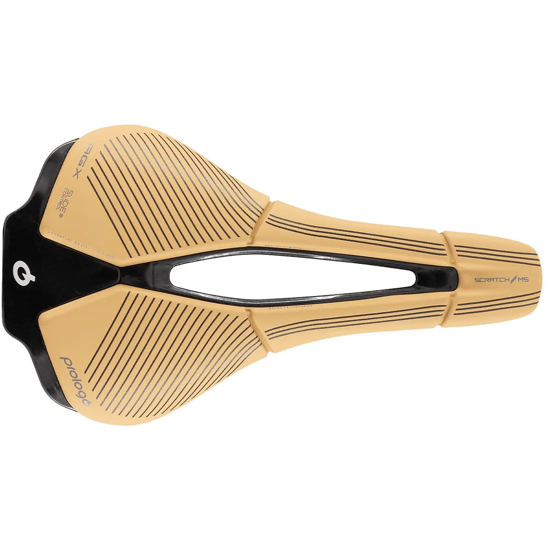 Selle PROLOGO SCRATCH M5 PAS AGX SPACE SLIDE CONTROL Rails Tirox Beige