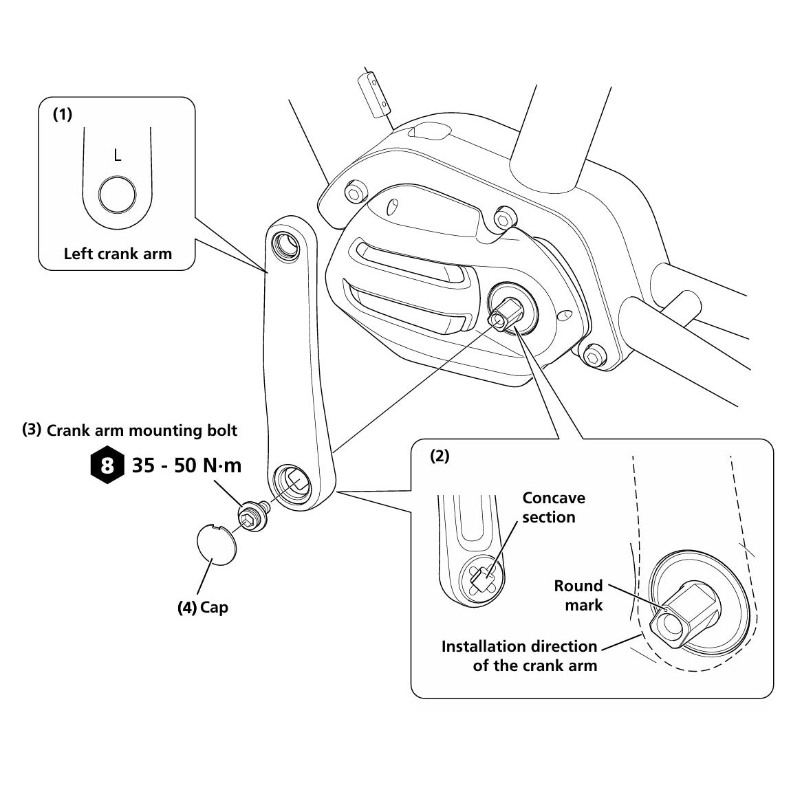 Manivelles SHIMANO FC-E5000 Argent