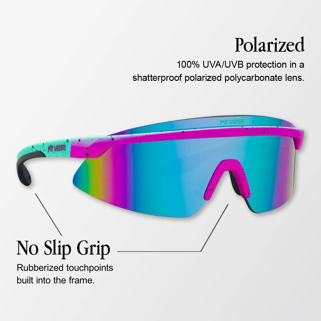 Lunettes PIT VIPER THE MIAMI NIGHTS SKYSURFER Polarisée Rainbow
