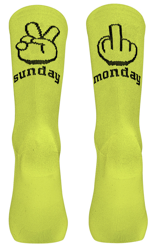 Chaussettes NORTHWAVE SUNDAY MONDAY Jaune Fluo