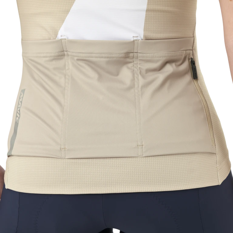 Maillot MAVIC AKSIUM GRAPHIC Manches Courtes Femme Beige