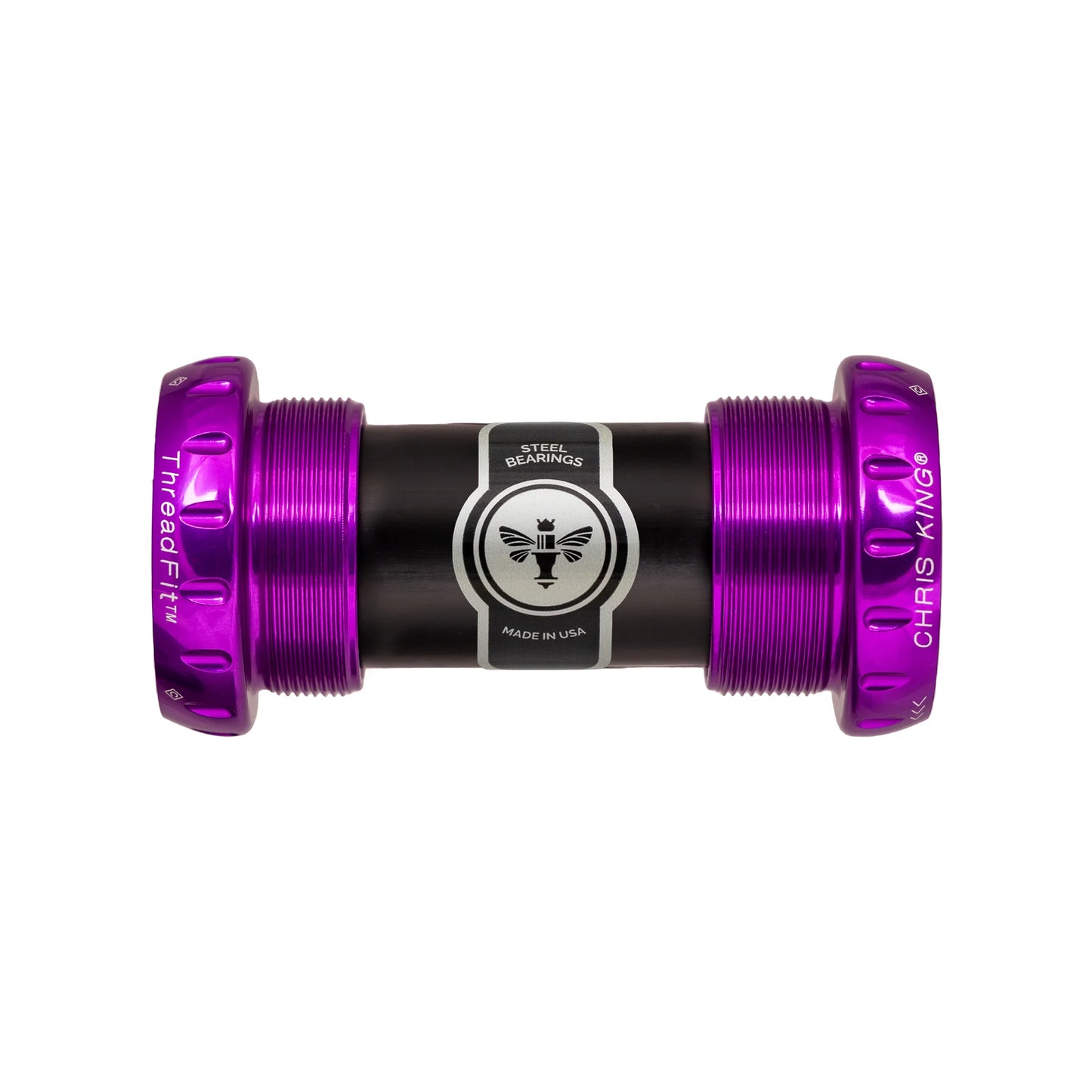 Boîtier de Pédalier CHRIS KING ThreadFit 24 68/73mm Violet
